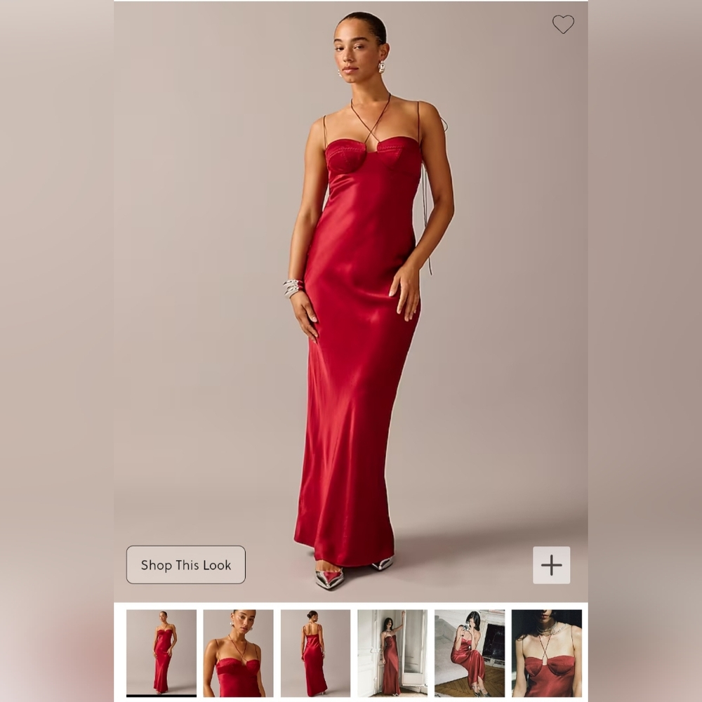 Anna October x J.Crew Bustier Slip Dress, Sz 8 (Limited Edition)